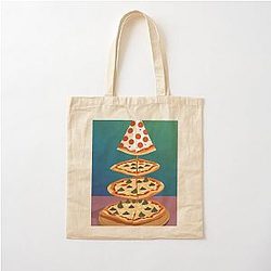 Pizza tower Cotton Tote Bag