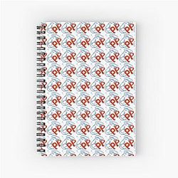 Pizza Tower PP Pattern Spiral Notebook