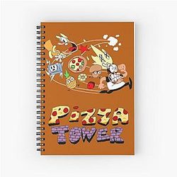 Pizza Tower Peppino Trans Spiral Notebook