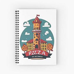Pizza Tower - The Best A Pizza In A Town Spiral Notebook