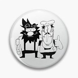 Peppino and Anton from Pizza Tower and Anton Blast Pin
