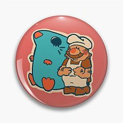 Gustavo & Brick -- Pizza tower Pin
