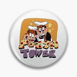 Pizza Tower Graphic Art Pin