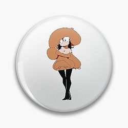 Pizza Tower Mushroom Topping Waifu Pin