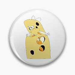 Pizza Tower Cheese Topping Waifu Pin