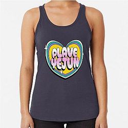 Plave Nam Yejun typography text - Morcaworks Racerback Tank Top
