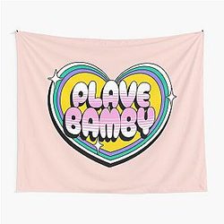 Plave Bamby typograpy text - Morcaworks Tapestry