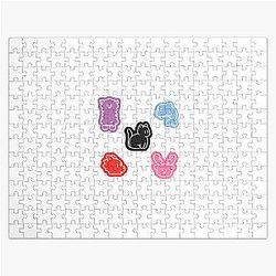 K-pop group animal stickers Jigsaw Puzzle