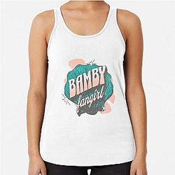 Plave kpop fangirl typography racerback tank top