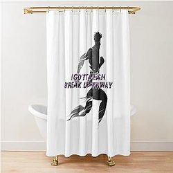 Hammin I Gotta Dash Lyric Art Shower Curtain