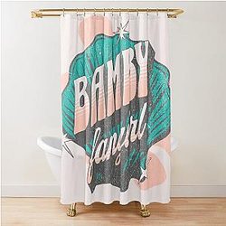 Plave Bamby Fangirl Typography Kpop - Morcaworks Shower Curtain