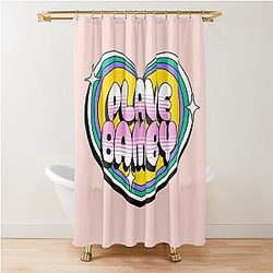 Plush Baby Pillows typography text - Moreworks Shower Curtain