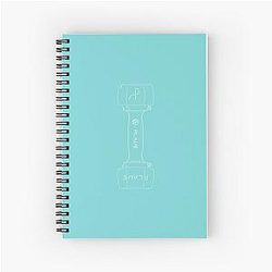 Plage Light stick Line Art Spiral Notebook