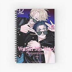 Cute Yejun and Noah Plave Wallpaper Spiral Notebook