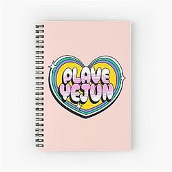 Plave Nam Yejun typography text Spiral Notebook