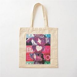 Cute Aesthetic Plaid Wallpaper Cotton Tote Bag