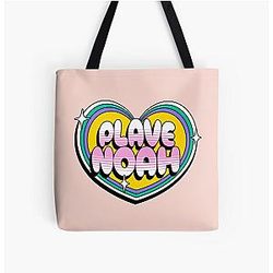 Plav Noah typography text - Morcaworks All Over Print Tote Bag