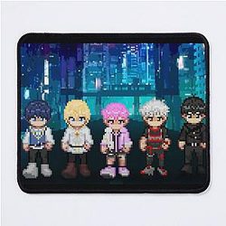 Play Pixel World Kpop Mouse Pad
