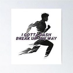 Hamil - I Gotta Dash Lyric Art Poster