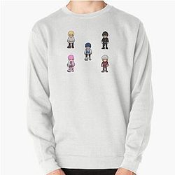 Plays pixel world characters kpop Pullover Sweatshirt