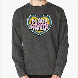 Plave Hamin typography text - Morcaworks Pullover Sweatshirt