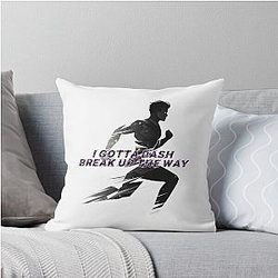 Hamin I Gotta Dash Lyric Art Throw Pillow