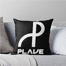 Plave K Pop HD Logo Throw Pillow