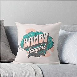 Plunge pillow baby fangirl typography K-pop - Morcaworks Throw Pillow