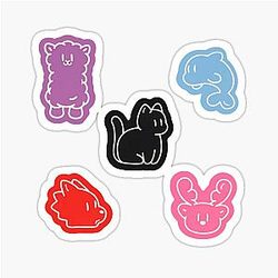 K-pop animal stickers