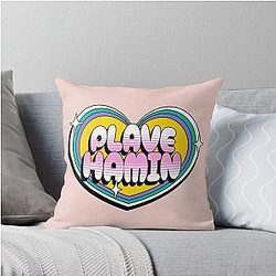 Plave Hamin typography Throw Pillow