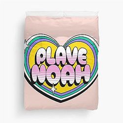 Pla Noah typography text - Morcaworks Duvet Cover
