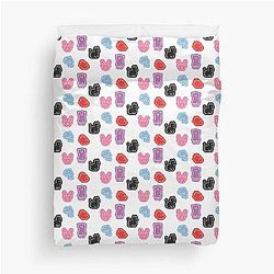 K-pop group animal stickers duvet cover