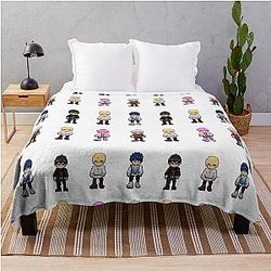 Plastic Pixel World K-Pop Throw Blanket