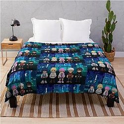 Plaque Pixel world Kpop Throw Blanket