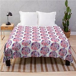 Plave Pink Sunset Throw Blanket