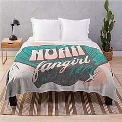 Noah fan Kpop typography Throw Blanket