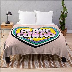 Plave Eunho typography text Throw Blanket