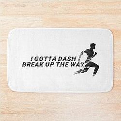 Play - Hamin – I Gotta Dash Lyric Bath Mat