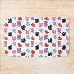 Plave K-pop group animal stickers Bath Mat