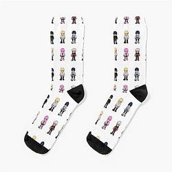 Pleasant Pixel World Characters Kpop Socks