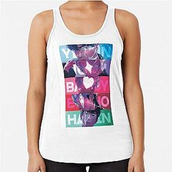 Cute Aesthetic Plated Wallpaper Racerback Tank Top