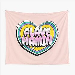 Plave Hamin typography text - Morca works Tapestry