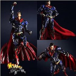 26 cm Play Arts Kai Justice League Superman Variant Action Figure 