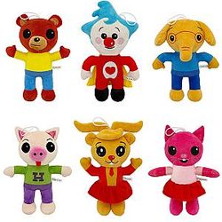 6pcs Cute Animal Plush Toy PTTT1604 Plim Plim Plush Stuffed Toy