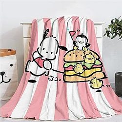 Pochacco Sanrios Kawaii Cartoon Nap Blankets