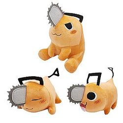 31-38 cm Orange Pochita 3 Style Cosplay Plush