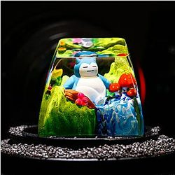 Snorlax Pokemon Custom Keycaps, Pokemon Keycap TCR0102