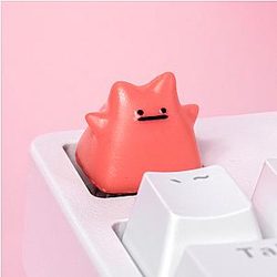 Red Ditto Keycap - Pokemon Keycaps - Artisan Keycap