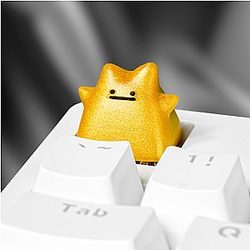 Gold Ditto Keycap - Pokemon Keycaps - Artisan Keycap