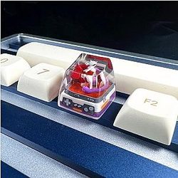 Mewtwo Cute Keycap Mechanical Model Keyboard
